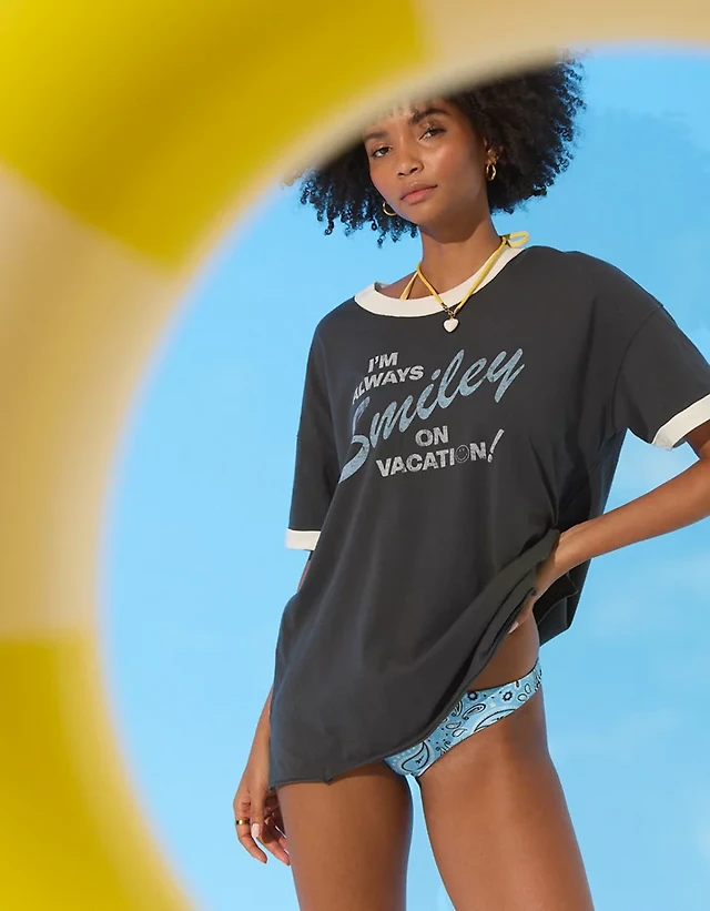 Aerie Oversized Crew Boyfriend T-Shirt