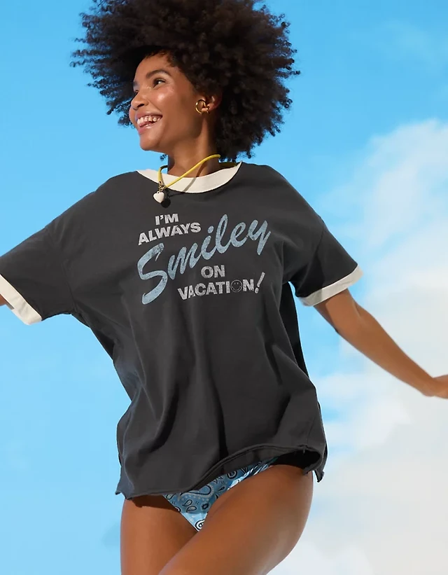 Aerie Oversized Crew Boyfriend T-Shirt