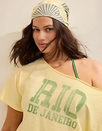 Aerie Off-The-Shoulder Relaxed Tee