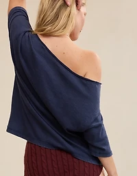 Aerie Off-The-Shoulder Relaxed T-Shirt