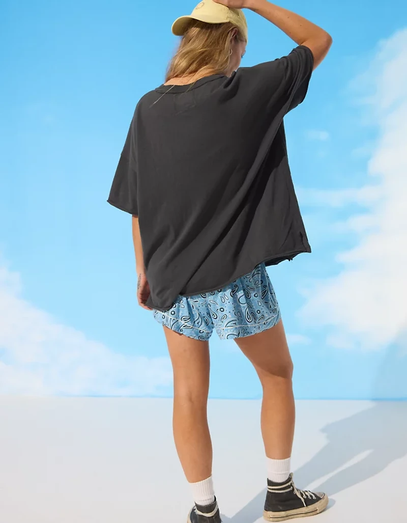 Aerie | Smiley® Oversized Crew Boyfriend T-Shirt