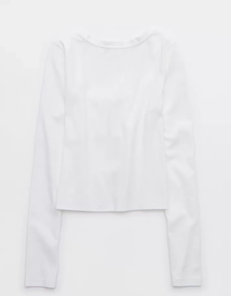 Aerie Long Sleeve Tie Front Cardigan