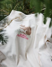 Aerie Cozy Long Sleeve Oversized Boyfriend T-Shirt