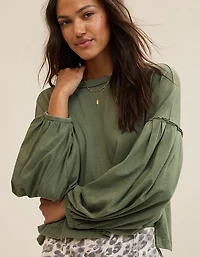 Aerie Slouchy Balloon Sleeve T-Shirt