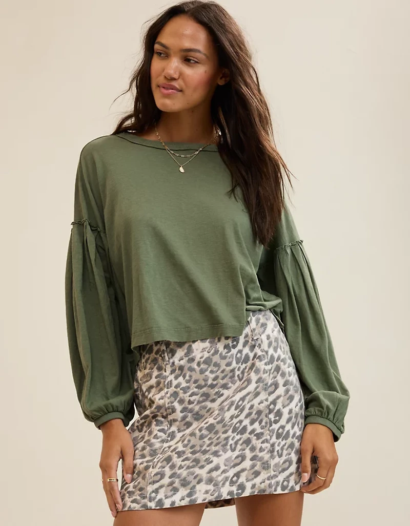 Aerie Slouchy Balloon Sleeve T-Shirt