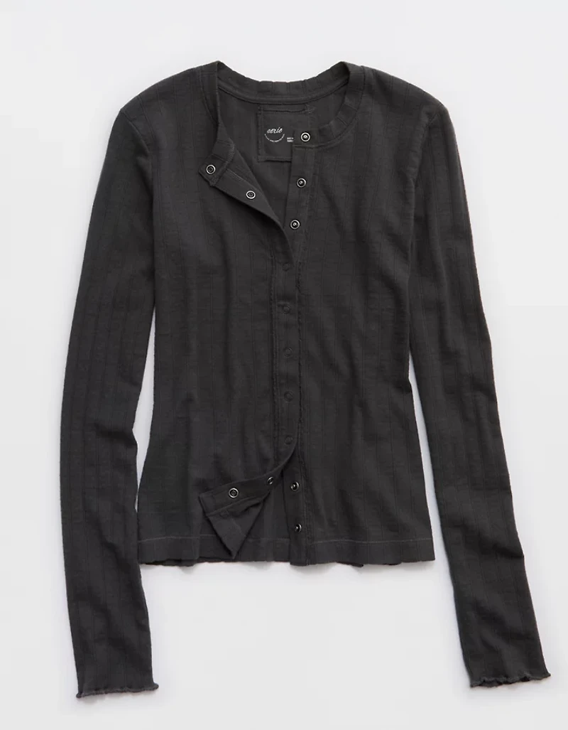 Aerie Pointelle Cardi T-Shirt