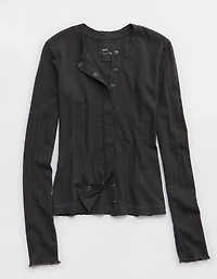 Aerie Pointelle Cardi T-Shirt