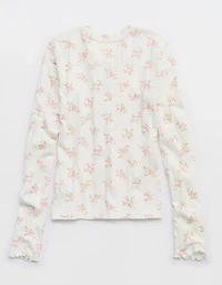 Aerie Pointelle Cardi T-Shirt