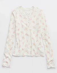 Aerie Pointelle Cardi T-Shirt