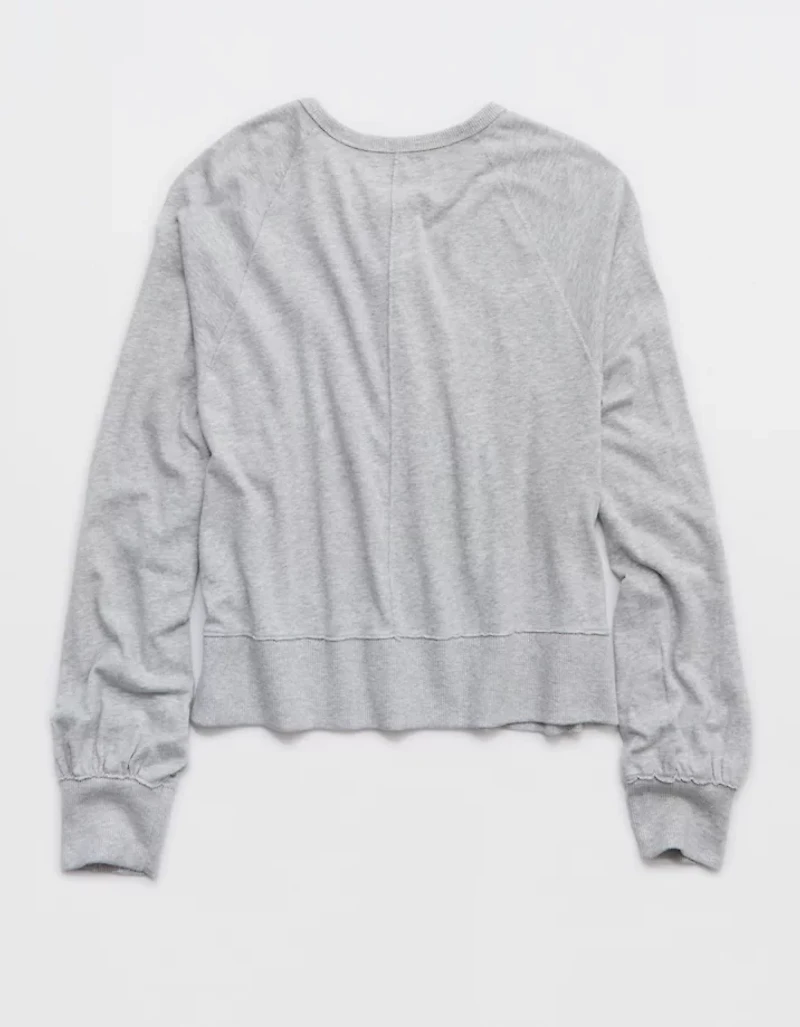 Aerie Happy Snit Henley T-Shirt