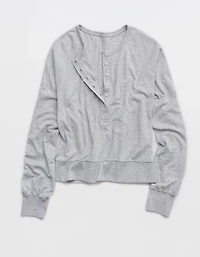 Aerie Happy Snit Henley T-Shirt