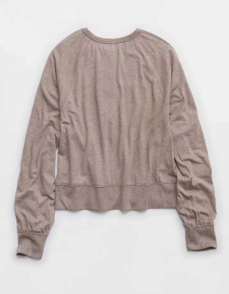 Aerie Happy Snit Henley T-Shirt