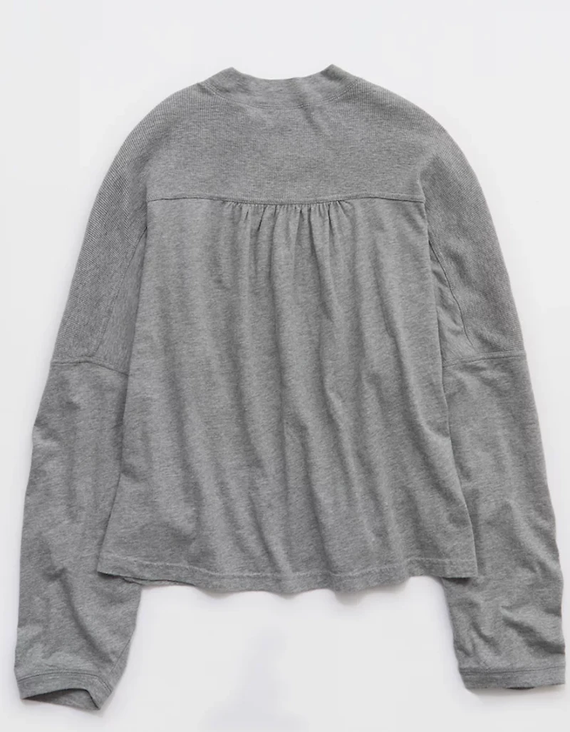 Aerie Cozy Mock-Neck T-Shirt