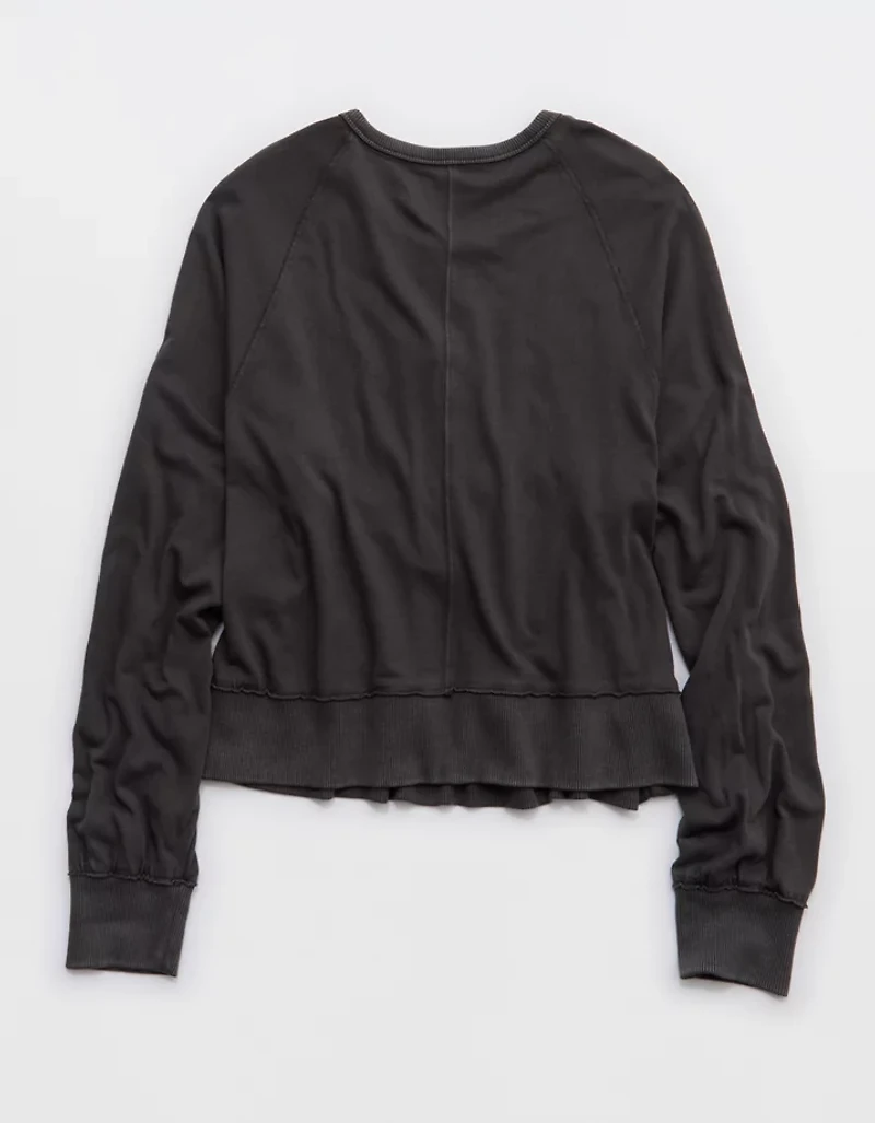 Aerie Happy Snit Henley T-Shirt