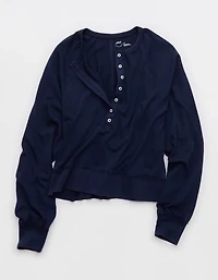Aerie Happy Snit Henley T-Shirt