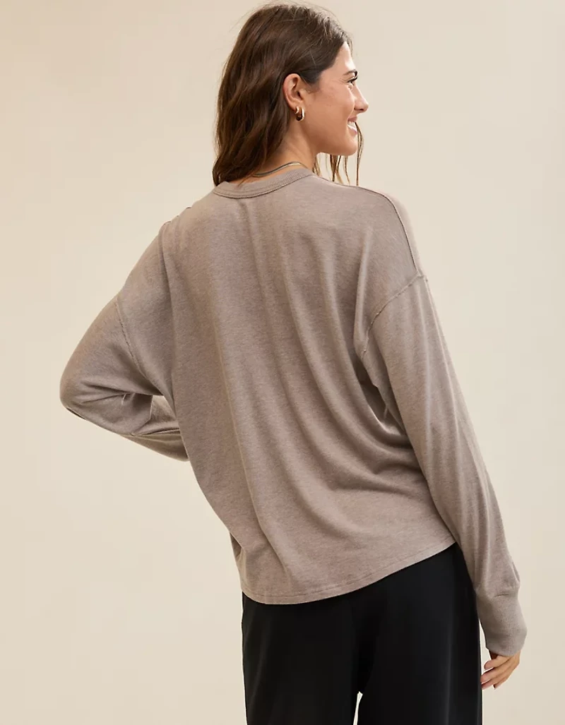 Aerie Happy Snit Pocket T-Shirt