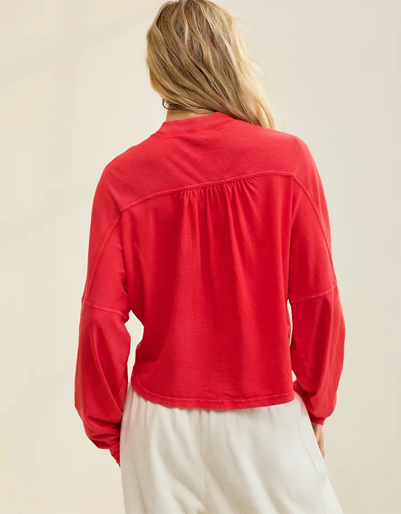 Aerie Cozy Mock-Neck T-Shirt