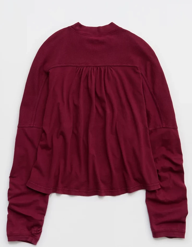 Aerie Cozy Mock-Neck T-Shirt