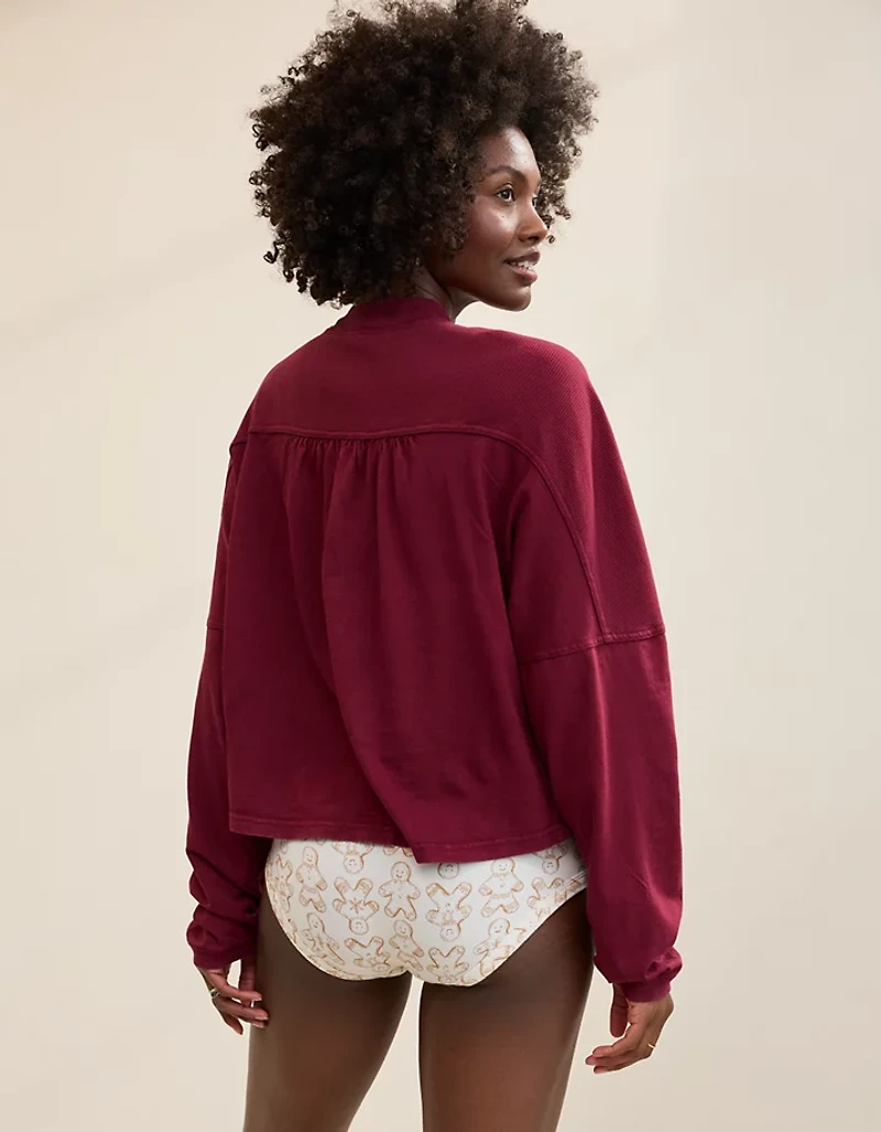 Aerie Cozy Mock-Neck T-Shirt