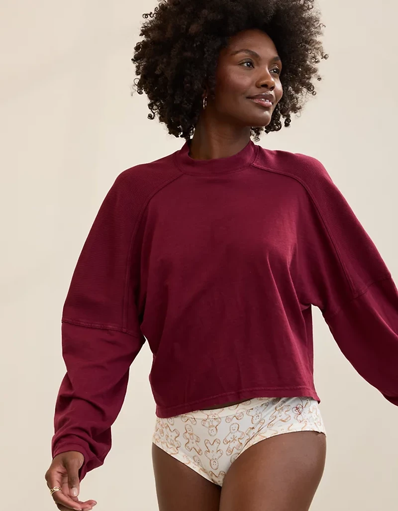 Aerie Cozy Mock-Neck T-Shirt