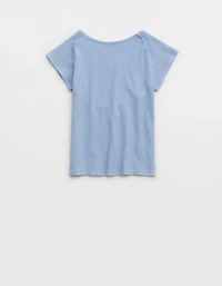Aerie Ribbed Open Back T-Shirt