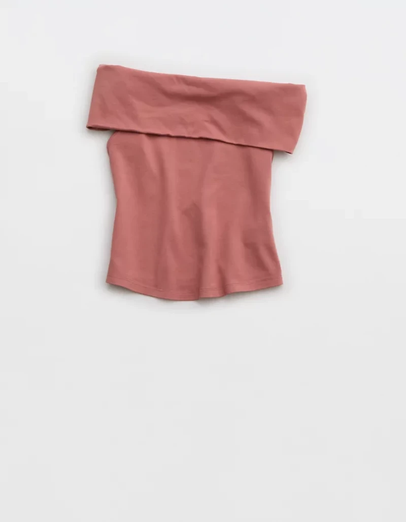 Aerie Chill Up Off The Shoulder Top