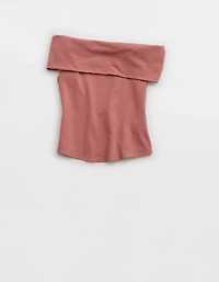 Aerie Chill Up Off The Shoulder Top