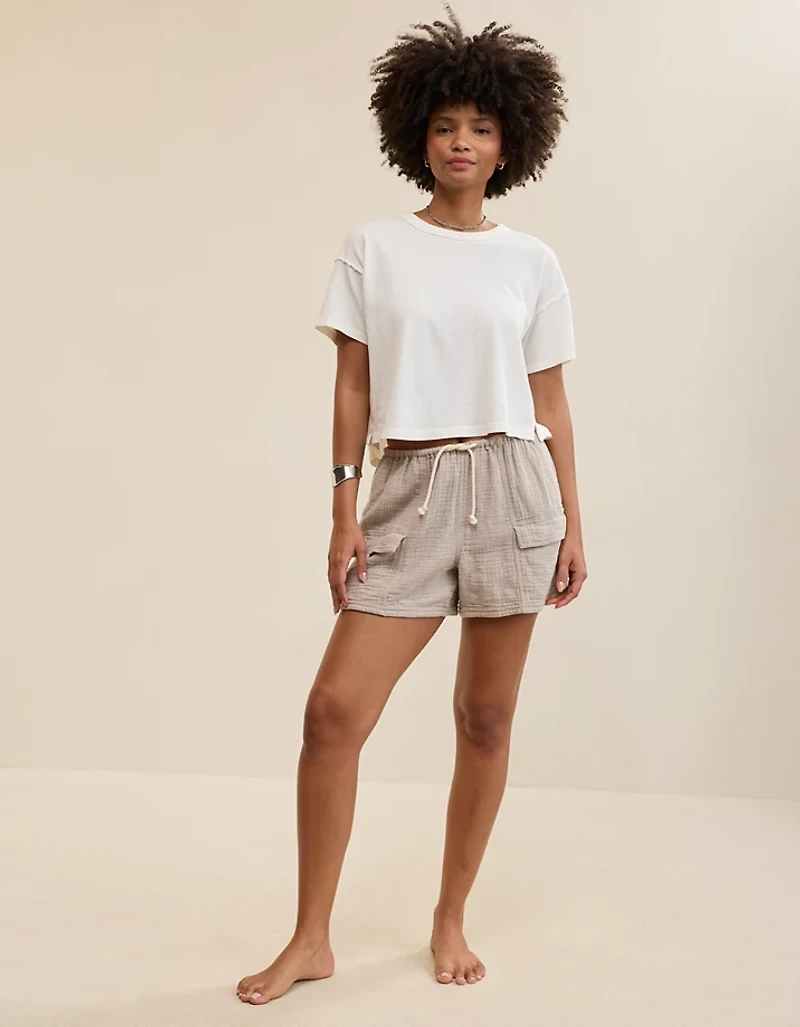 Aerie Summer Breeze Cropped T-Shirt