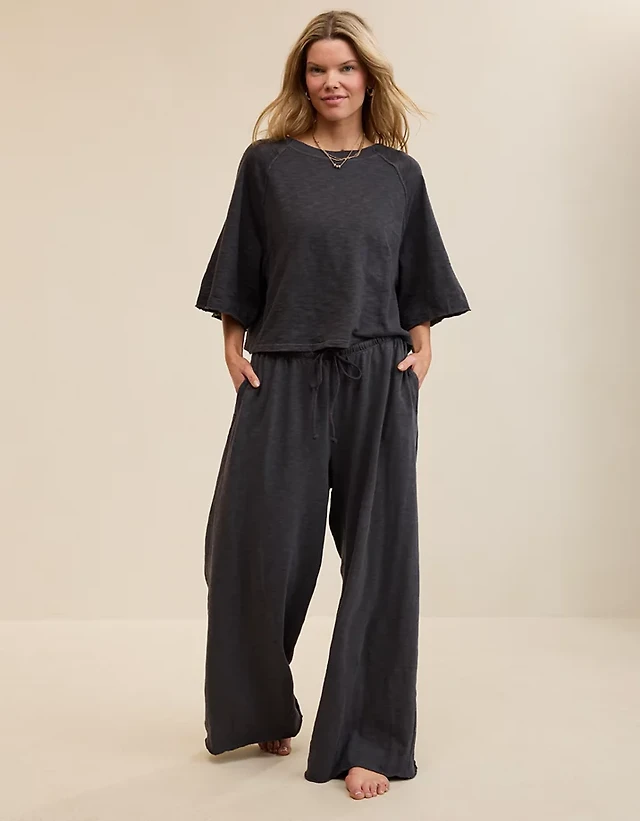 Aerie It's Casual Knit Slub T-Shirt