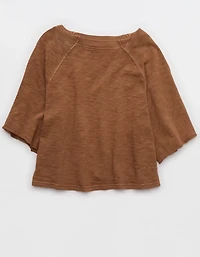 Aerie It's Casual Knit Slub T-Shirt