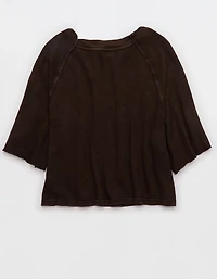 Aerie It's Casual Knit Slub T-Shirt