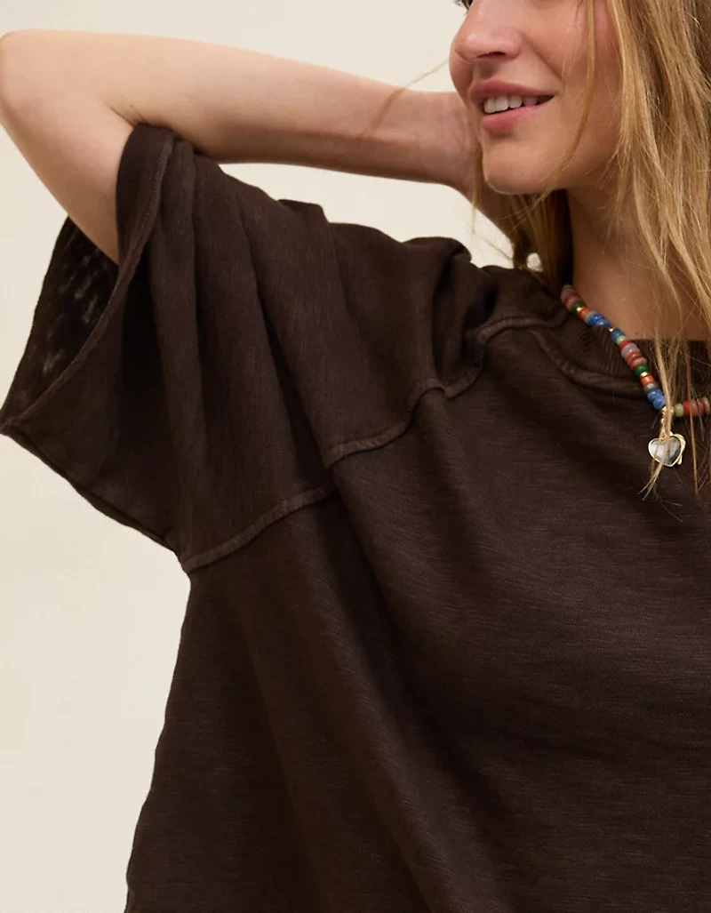 Aerie It's Casual Knit Slub T-Shirt