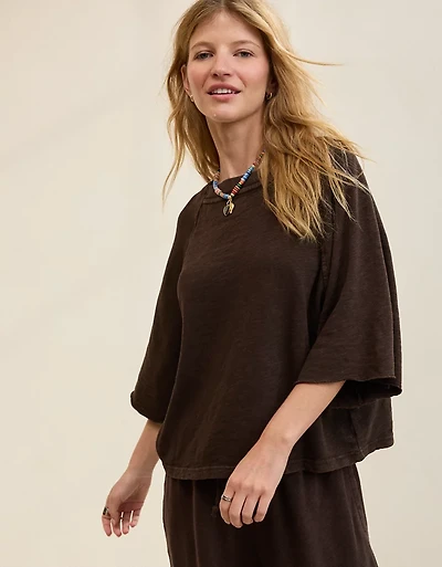 Aerie It's Casual Knit Slub T-Shirt