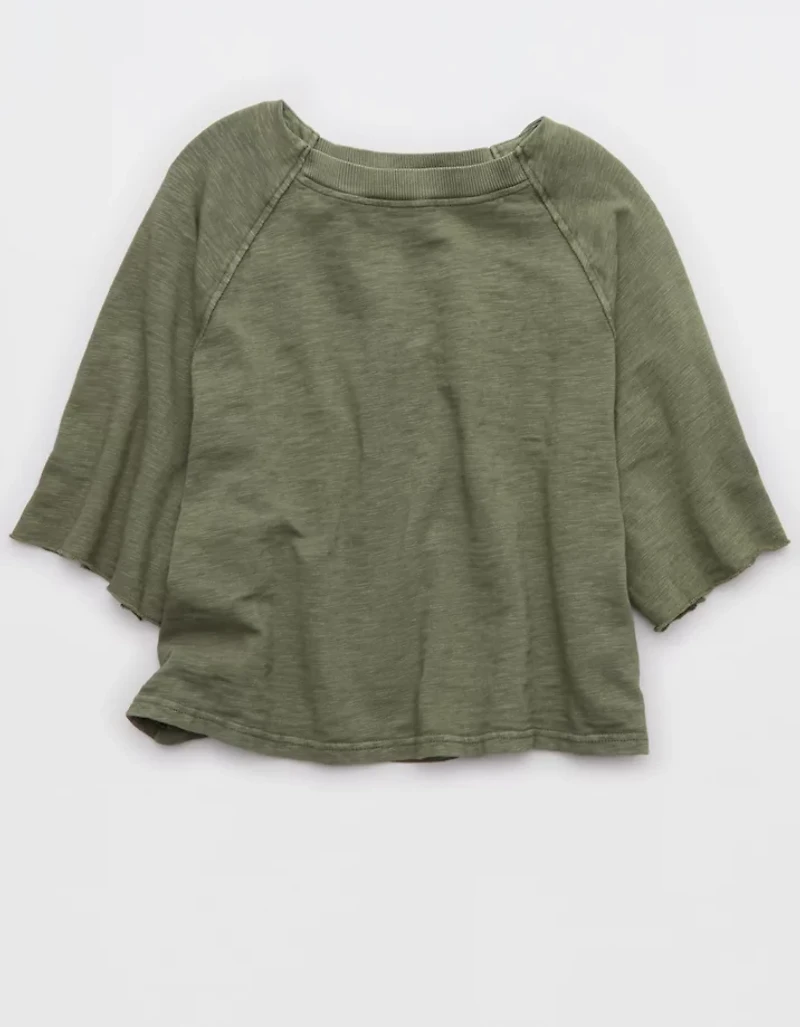 Aerie It's Casual Knit Slub T-Shirt