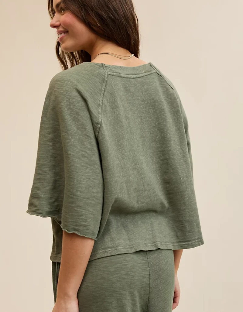 Aerie It's Casual Knit Slub T-Shirt