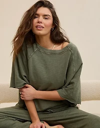 Aerie It's Casual Knit Slub T-Shirt