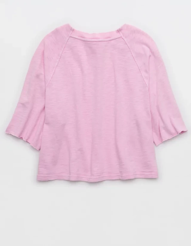 Aerie It's Casual Knit Slub T-Shirt