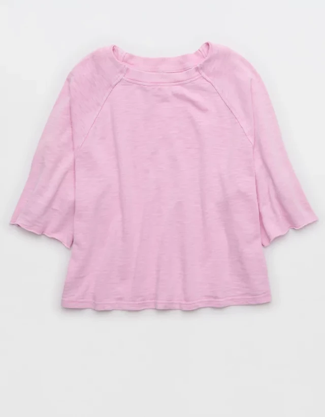 Aerie It's Casual Knit Slub T-Shirt
