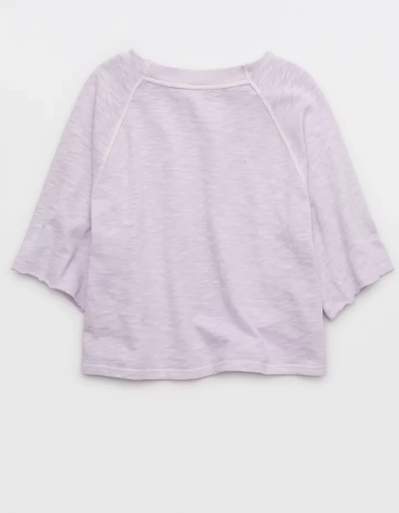 Aerie It's Casual Knit Slub T-Shirt