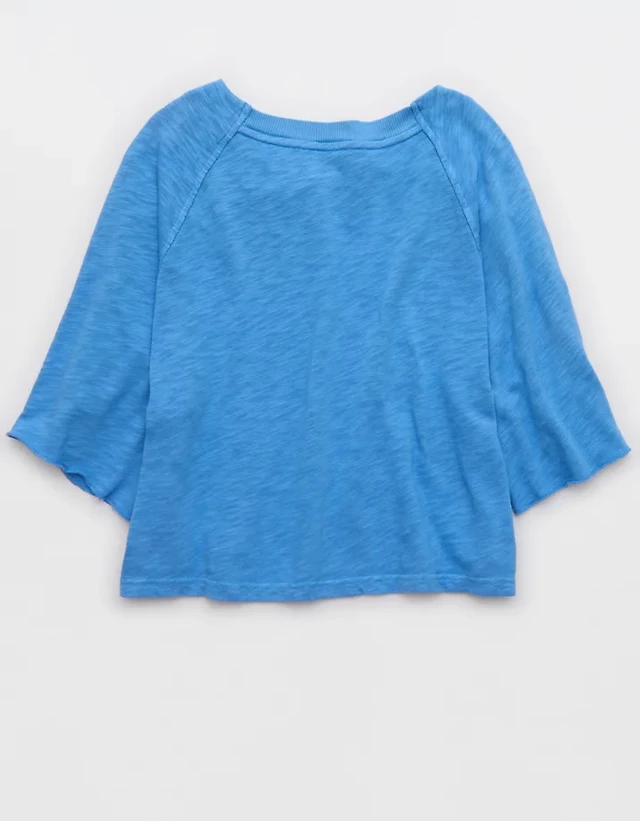 Aerie It's Casual Knit Slub T-Shirt