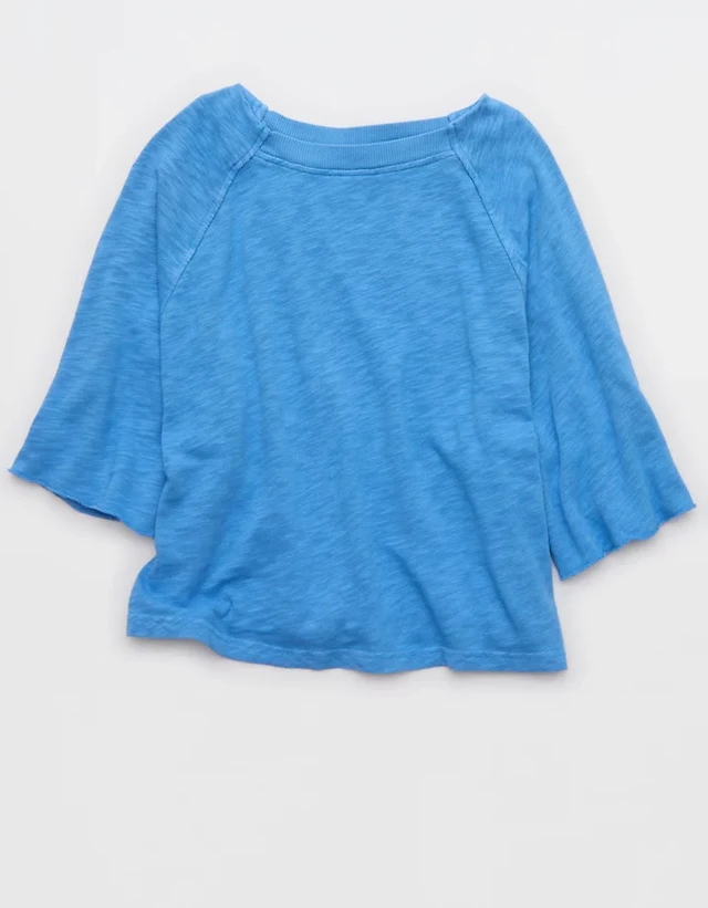 Aerie It's Casual Knit Slub T-Shirt