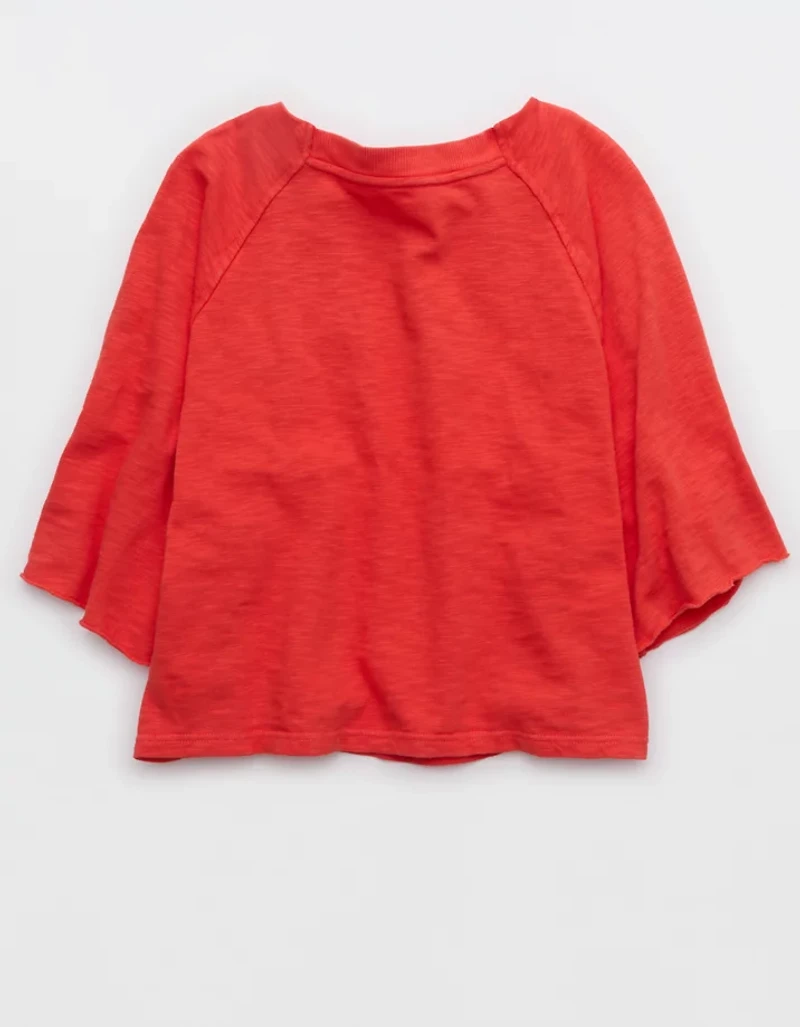 Aerie It's Casual Knit Slub T-Shirt