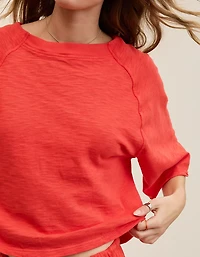 Aerie It's Casual Knit Slub T-Shirt