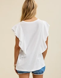 Aerie Flutter Sleeve T-Shirt