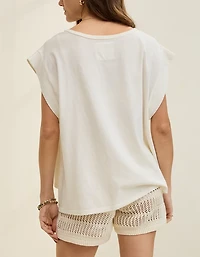 Aerie Summer Breeze Notch Neck T-Shirt