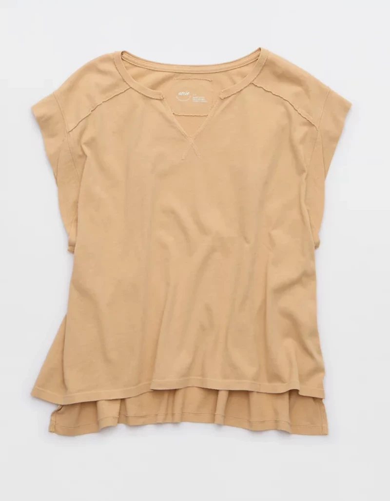 Aerie Summer Breeze Notch Neck T-Shirt