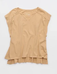 Aerie Summer Breeze Notch Neck T-Shirt