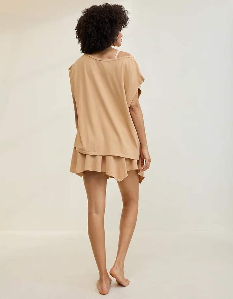 Aerie Summer Breeze Notch Neck T-Shirt