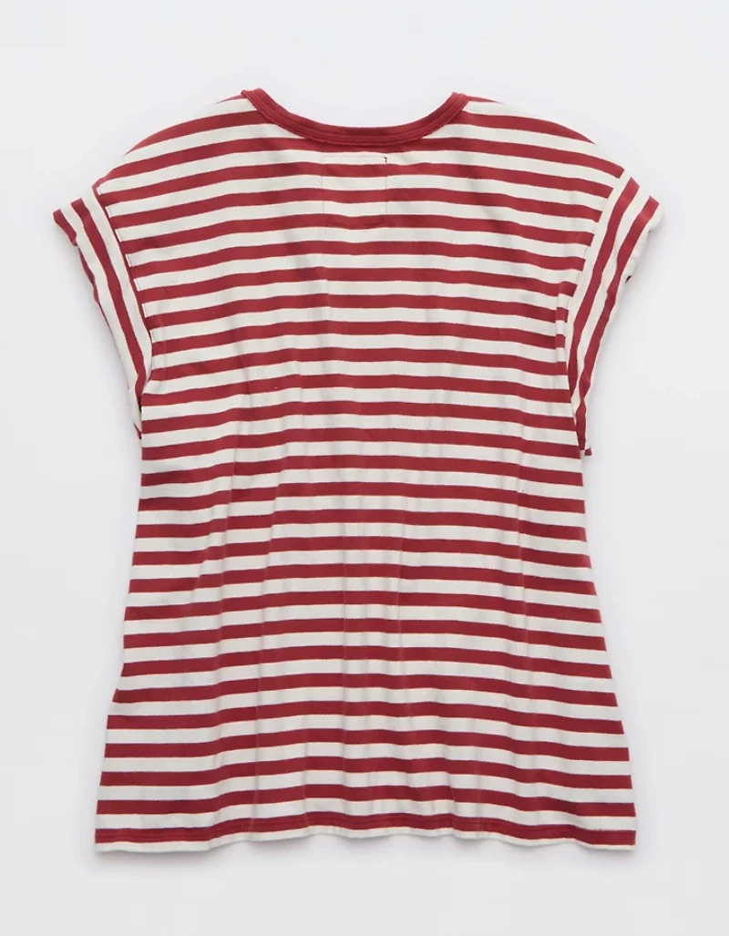 Aerie Summer Breeze Notch Neck T-Shirt