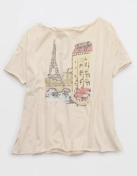 Aerie Oversized Off The Shoulder T-Shirt